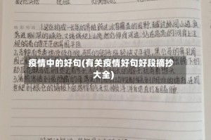 疫情中的好句(有关疫情好句好段摘抄大全)